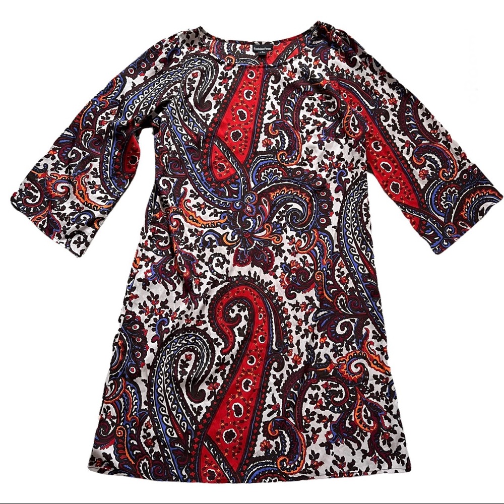 Nwot Fuse Fashion paisley short dress size M